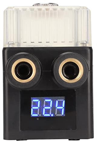 KIMISS Computer Cooler Pump Quiet 12V with GPU & CPU Support, 450L/H Rate, Integrated Transparent Tank & Temperature Display, G1/4 Thread - Efficient Water Cooling Solution (Black)