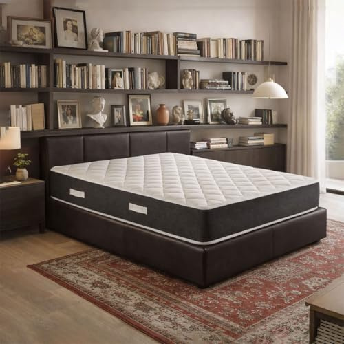 GEEMMA s.r.l. Materasso singolo 95X200 Cm CONFORTEVOLE che NON SCALDA | Materasso ortopedico alto 24 cm contro il mal di schiena | MADE IN ITALY, Anallergico - MOD. PRIME 24