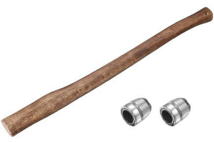 QUARKZMAN Manico Per Ascia In Legno Sostitutivo 35.4 Manico Universale Per Accetta In Noce Americano Con Zeppe Tonde Per Ascia Da Campeggio E Giardinaggio