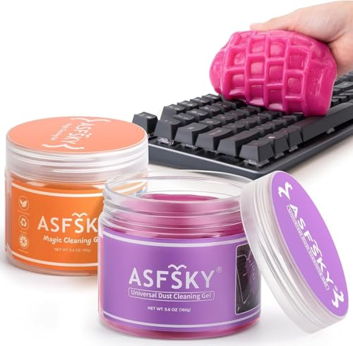 ASFSKY 2 Stück Tastatur Reinigungsgel, Reinigungsgel für den Innenraum