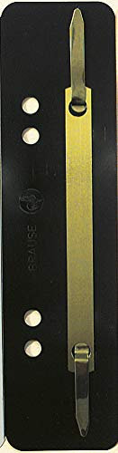 Exacompta 425001B 100er Pack Plastik-Heftstreifen schwarz. Aus PP-Folie kaufmännische Heftung Aktendulli Hefter Schnellhefter ideal für Büro und Schule