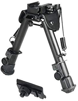 UTG Super Duty Tactical OP1 QD Bi-pod, Cent Ht:5.9'- 7.3', Leg Length:5.5'-7.4', Schwarz