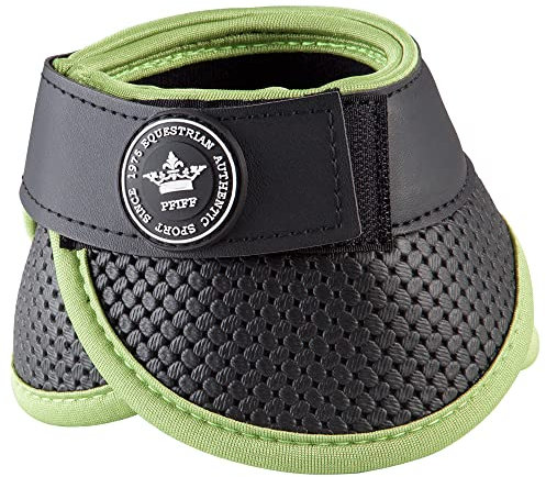 PFIFF 102042 Cloches à Sauter Rubi avec Fermeture Velcro Noir/Vert M