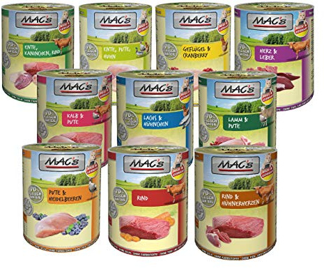 Mac´s Katze Sparpaket | 24 x 400g | Sorten frei wählbar + gratis Katzenspielzeug