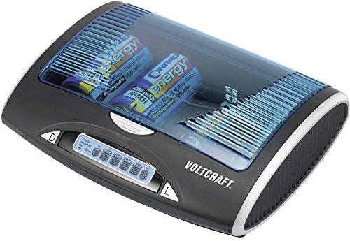 VOLTCRAFT P-600 Rundzellen-Ladegerät NiMH Micro (AAA), Mignon (AA), Baby (C), Mono (D), 9 V Block