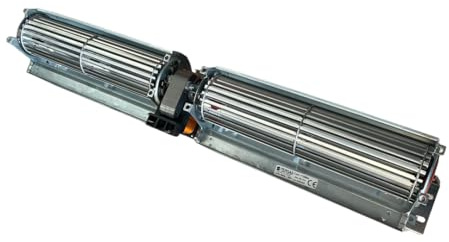 Ventilateur tangentiel double longueur 575 mm, embouts 2 x 244 x 40 mm, pour poêle à granulés