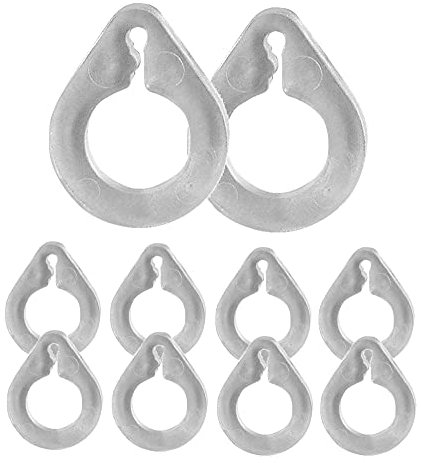 Showroom Vicidomini 10 Anelli fermacorda fermafilo Anello Occhiello fermafilo per Tende a Pacchetto