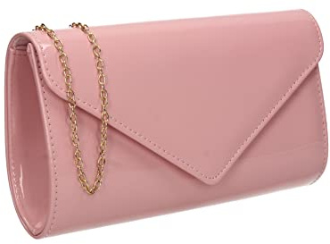 SwankySwans Alisa Patent Party Prom Evening Clutch Bag