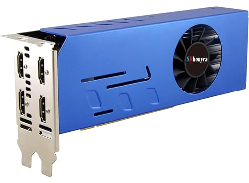 SRhonyra GT 730 2GB DDR3 4 Monitors HDMI Video Card for Desktop PC, 64 Bits Support U3D Quad Setup Multiple Screens Display GPU