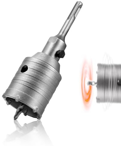 Sierra Corona Perforadora Hormigon 55mm en Ceco con Adaptador SDS Plus Broca para Cemento Ladrillo Piedra Pared