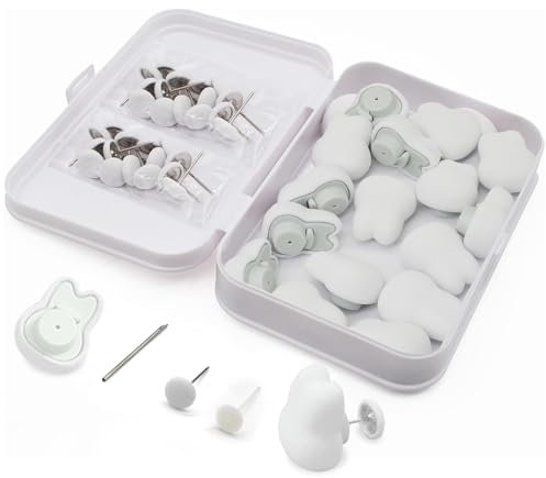MQUPIN Duvet Clips Set 16 Pcs, Duvet Cover Pins Comforter Inside Duvet Insert Holder, Non-Slip Quilt Fixator Sheet Fasteners for Quilt, Cushions, Curtains(Bunny)
