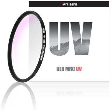 7artisans ULR MRC Filtro UV de Baja Reflexión Recubrimiento Multicapa Antideslumbrante, Anti-Fantasma, Impermeable, Filtro de Efecto UV Anti-Aceite, Varios Tamaños Adecuados para Lentes de Cámara