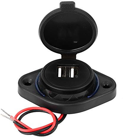 Caricatore USB per Auto, Caricatore Doppio USB 3.1A Adattatore per Presa di Corrente Supporto di Ricarica per Auto ATV UTV Camper Caravan