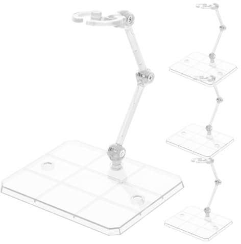 HAWILLOSCH 8pcs Adjustable Action Figure Stands Transparent Display Holder for Dolls Models Versatile Support for Collectibles for Home Decoration Display Needs