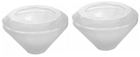 Ciieeo 2 Moldes De Silicona De Diamante Para Joyería Diy Resina Manualidades Epoxi