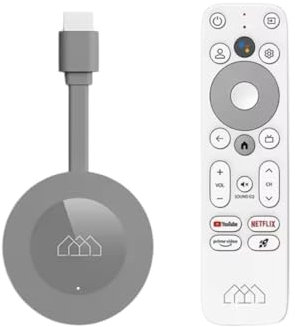 Android TV Stick Dongle G 4K TV Stick with Netflix 4K Google Certified 2G32G Amlogic S905Y4 Support Dolby Atmos AV1 H.265 2T2R Wifi Box