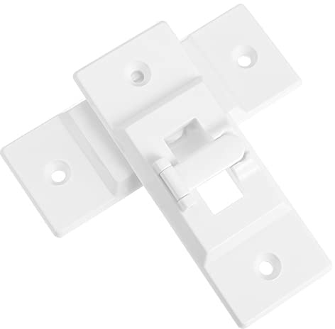 Uonlytech 4 Tornillos Incluidos Cubiertas de Plástico para Sala de Estar para Niños Y Niñas Cerraduras de Seguridad de Seguridad con Palanca Estándar