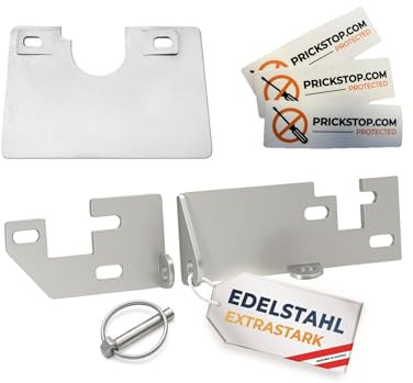 JANSTAHL Serratura per portiera posteriore e protezione antifurto Prick Stop per Fiat Ducato, Peugeot Boxer, Citroen Jumper H1, H2, H3, accessori per camper (con piolo pieghevole) (Prickstop portiera