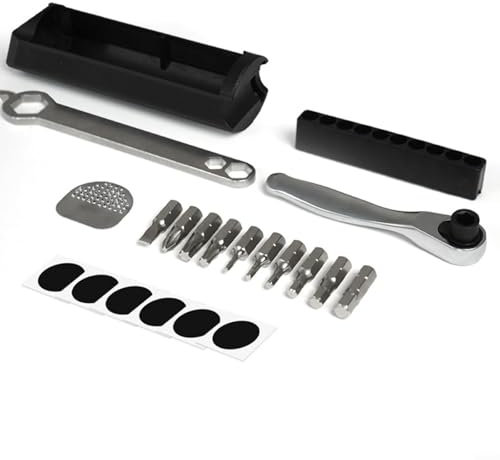 LVYXON Cassetta degli attrezzi nascosta per bicicletta, borsa interna per accessori per bicicletta, kit di manutenzione compatto (B)