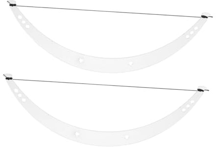 WRITWAA 2 Stück Augenbrauenformschablonen aus Acryl Augenbrauen Mapping Lineal zur Exakten Positionierung Wiederverwendbares Styling Werkzeug für Präzises Augenbrauen Tattoo