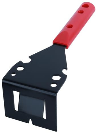 Qiveno Heavy Duty Trim Puller Tool - Professional Baseboard Removal Kit with Pry Bar & Hammer, Multi-Tool for Flooring, Siding & Molding - Commercial Remodeling Contractor-Grade(Red)