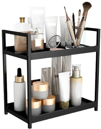 2 djur skrivbord – kosmetisk förvaringshylla – organiserare av skrivbordsbokhandel, makeup – displayställ, köksförvaringsställ för vardagsrum, sovrum