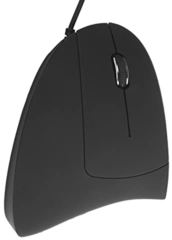 KIMISS Óptico óptico USB de Ratón Vertical Vertical de Mano Izquierda (Modelo con Cable zurdo)
