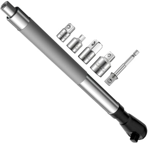 Yonuaret Angled Extension Wrench | 12.7 mm Extension Repair Tools, Electric Drill Socket Angled Wrench - For Car Home Furniture Machines Pipe Device Bicycle