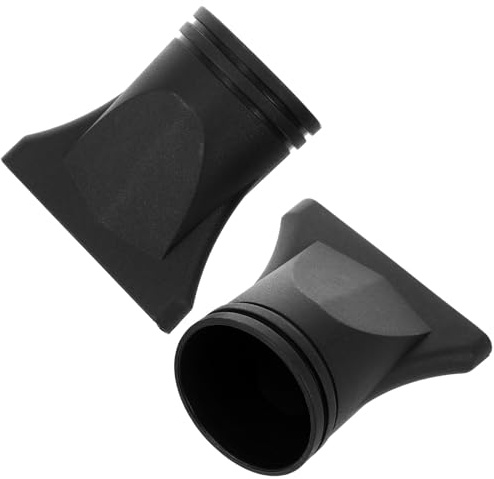 Generico Blow Dryer Ugelli per Phon, Set 2 Pezzi in Nailon Nero, Resistenti al Calore, per Asciugacapelli Diffusione e Raccolta del Flusso | Apertura Interna 4, 8cm, per Bocche 4-4, 8cm, Riutilizzabile per Hairdressing e Styling