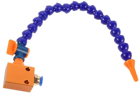 Zerodeko Boquilla de Pulverización para Sistema de Lubricación por Neblina de Refrigerante, Tubo Bidireccional Ajustable de Plástico Duradero para Máquina Cnc y Taladro, Sistema