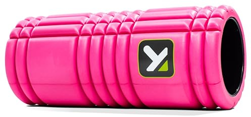 TriggerPoint GRID Foam Roller – Rouleau en mousse multi-densité,compression ferme pour récupération musculaire,massage avant/après entraînement,noyau creux,33 cm,rose,vidéos gratuites