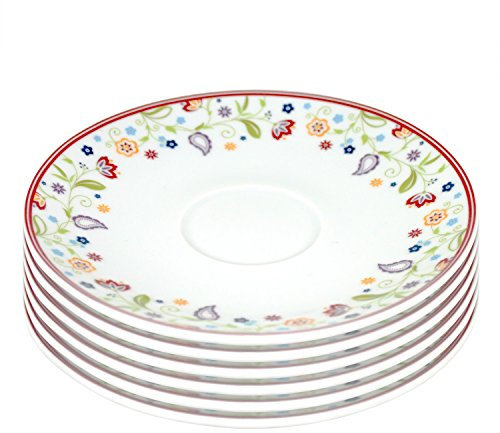 Ritzenhoff & Breker flirt by R&B Kaffeeuntere/Untertasse 'Doppio Shanti', Ø 16cm, 6-teilig (1 Set)