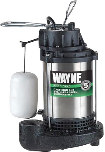 Wayne Cdu980E 3/4 Hp Stainless Steel Sump Pump with Vertical Float Switch