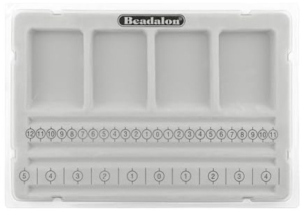 Beadalon armband pärlbräda med lock 19,7 cm x 28,5 cm, annat, flerfärgad