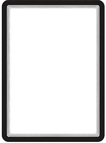 TVIEW BY TARIFOLD Sachet de 2 Pochettes Magneto cadre noir A4 dos magnétique 24,2 x 32,9 x 0,02 cm