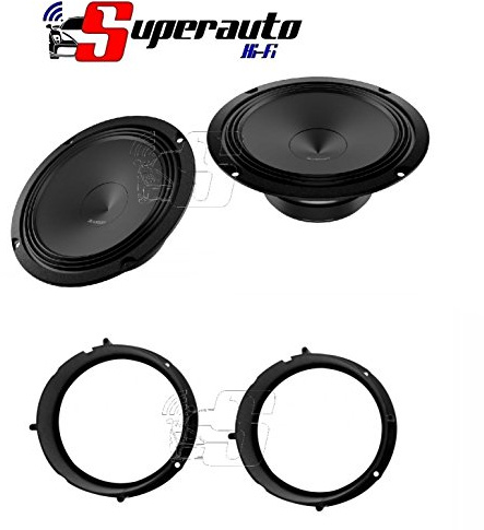 Audison AP 6.5 coppia di woofer 165mm, potenza RMS 70W a 4 Ohm set adattatori altoparlanti per VOLKSWAGEN UP Predisposizione Anteriore