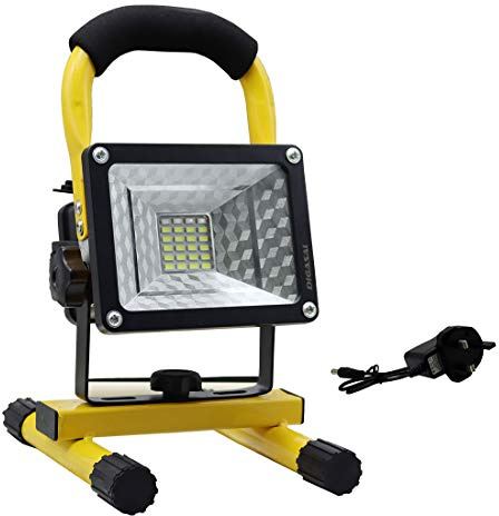 LED Work Lights Rechargeable Floodlight, Waterproof Portable Floodlight Emergency Work Job Site Lights with Stand for Camping, Travelling Outdoor Activities (30)