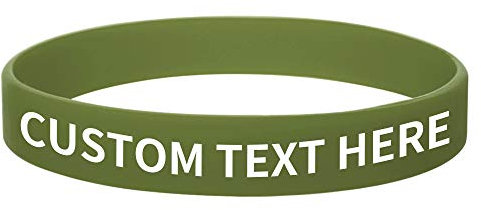 GOGO 100 Stück Personalisierte Silikonarmbänder Gummi Armbänder Partyzubehör