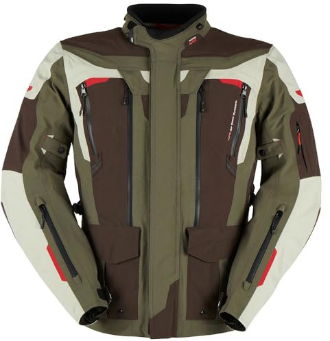 Furygan herr motorcykeljacka, Kaffe-pärlemor khaki, XXL