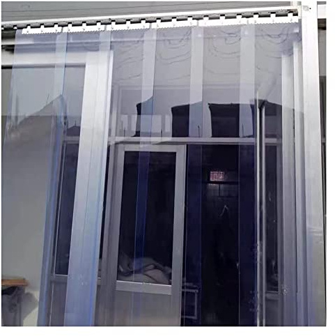 SYFXZZDS PVC Plastic Strip Curtain PVC Vertical Blinds Slat Curtain Easy Install for Garage Patio, Customzied, 72 Sizes, 2.0mm (Size : 135x200cm/53.15x78.74in)