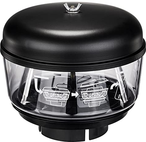 Blueshyhall TêTe de Entrées d'air pour Voiture Offroad, Universel Filtre Cyclone, TêTe de Tuyaux d'admission d'air pour Voiture, Préfiltre Pré-Nettoyeur Entré, Tasse de Sable (3,5” / 89 mm)