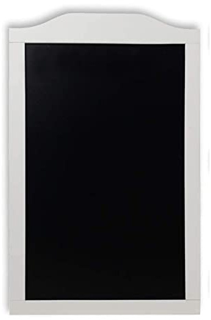 Wooden Memo Board Menu Wall Chalkboard White Frame 50 x 80 cm