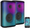 auvisio Box, Bluetooth: 2er-Set Mobile Outdoor-PA-Partyanlagen & -Bluetooth-Boomboxen, 200 W (Partyboxen, PA Lautsprecher, Sprachverstärker)