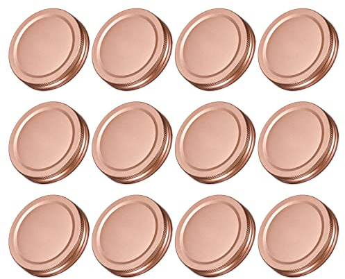 sourcing map Coperchi per barattoli di vetro, 70 mm, tappi per piatti a bocca normale, a prova di perdite per barattoli di inscatolamento da cucina, (12 pezzi)