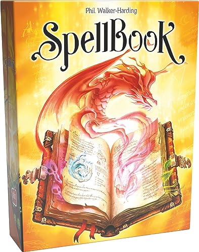 Asmodee Space Cowboys SpellBook – Gesellschaftsspiele – Strategiespiele – Spiele für Erwachsene und Kinder ab 12 Jahren – 1 bis 4 Spieler – französische Version