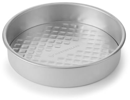 MasterClass Teglia per torte a base libera in alluminio riciclato, teglia rotonda per torte, teglia per torte da 20 cm / 8 | Distribuzione del calore superiore e resistenza alla deformazione