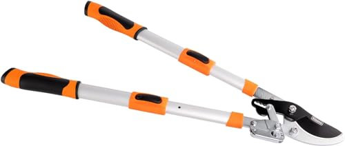 Kippen 6173AX - Cesoie Troncarami con Meccanismo a Cricchetto e Tagliente Bypass. Manici Estensibili in Alluminio Pressofuso.