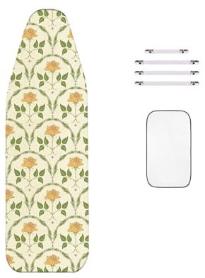 WTAIS Funda Doble para Tabla de Planchar, Superpermeabilidad al Vapor, Funda 160x60cm para Tabla de Planchar a Vapor, con 4 Clips de Sujeción