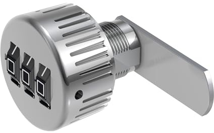 BASI | Hebelschloss mit Zahlenkombination | 3-stelliger Code individuell einstellbar | Spindschloss Nockenschloss Briefkastenschloss | 1 Stück