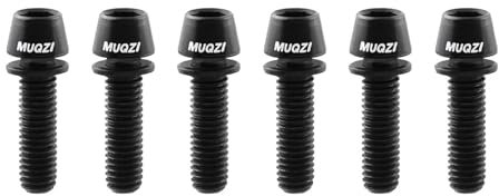 JISADER 6Pcs Fahrrad Vorbau Schrauben Schrauben Lenker Bolzen Schrauben Fahrrad Bremse Schrauben Fahrrad Vorbau Schrauben für Reiten, Schwarz